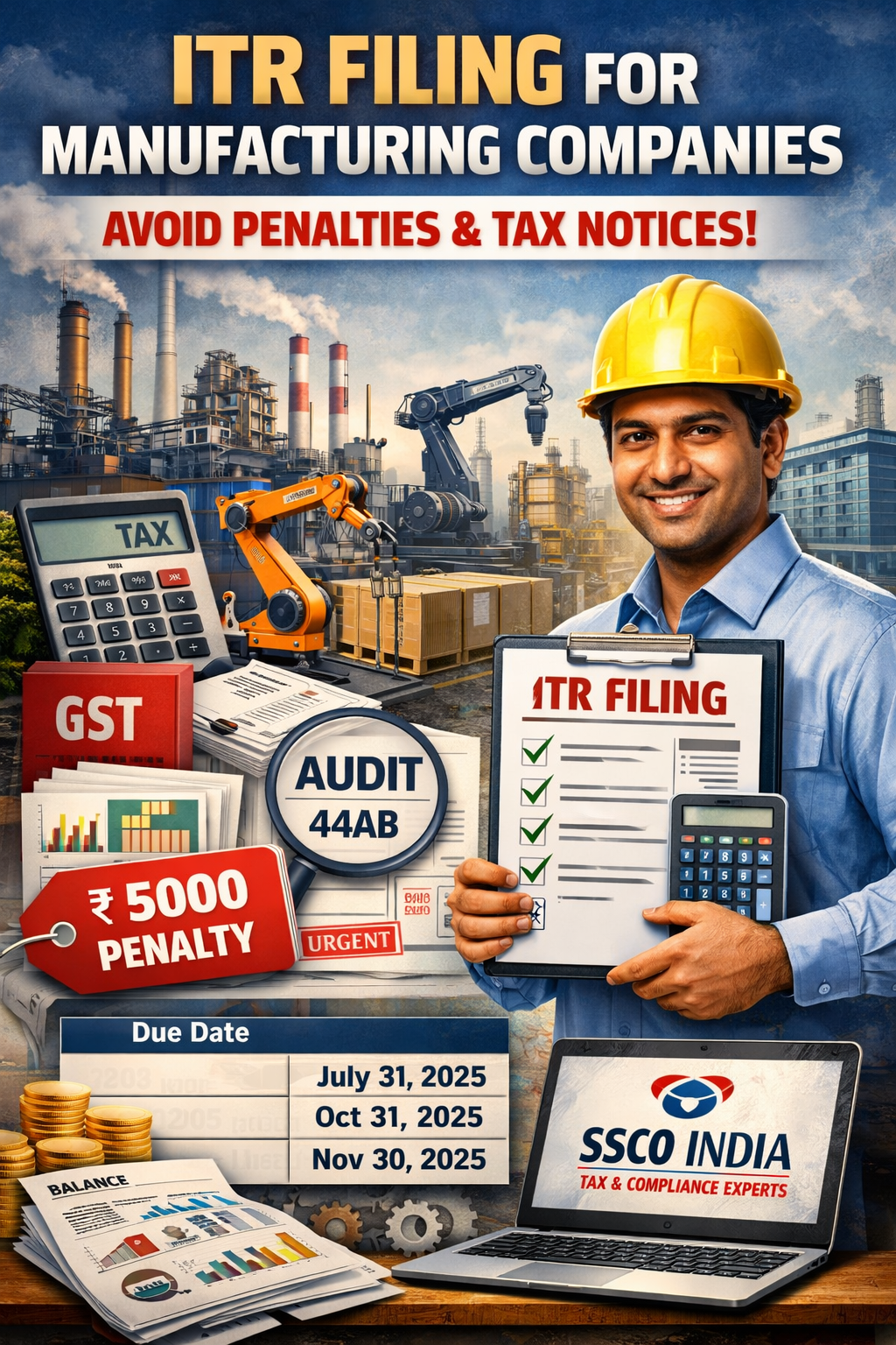 Manufacturing Company ITR Filing Guide India